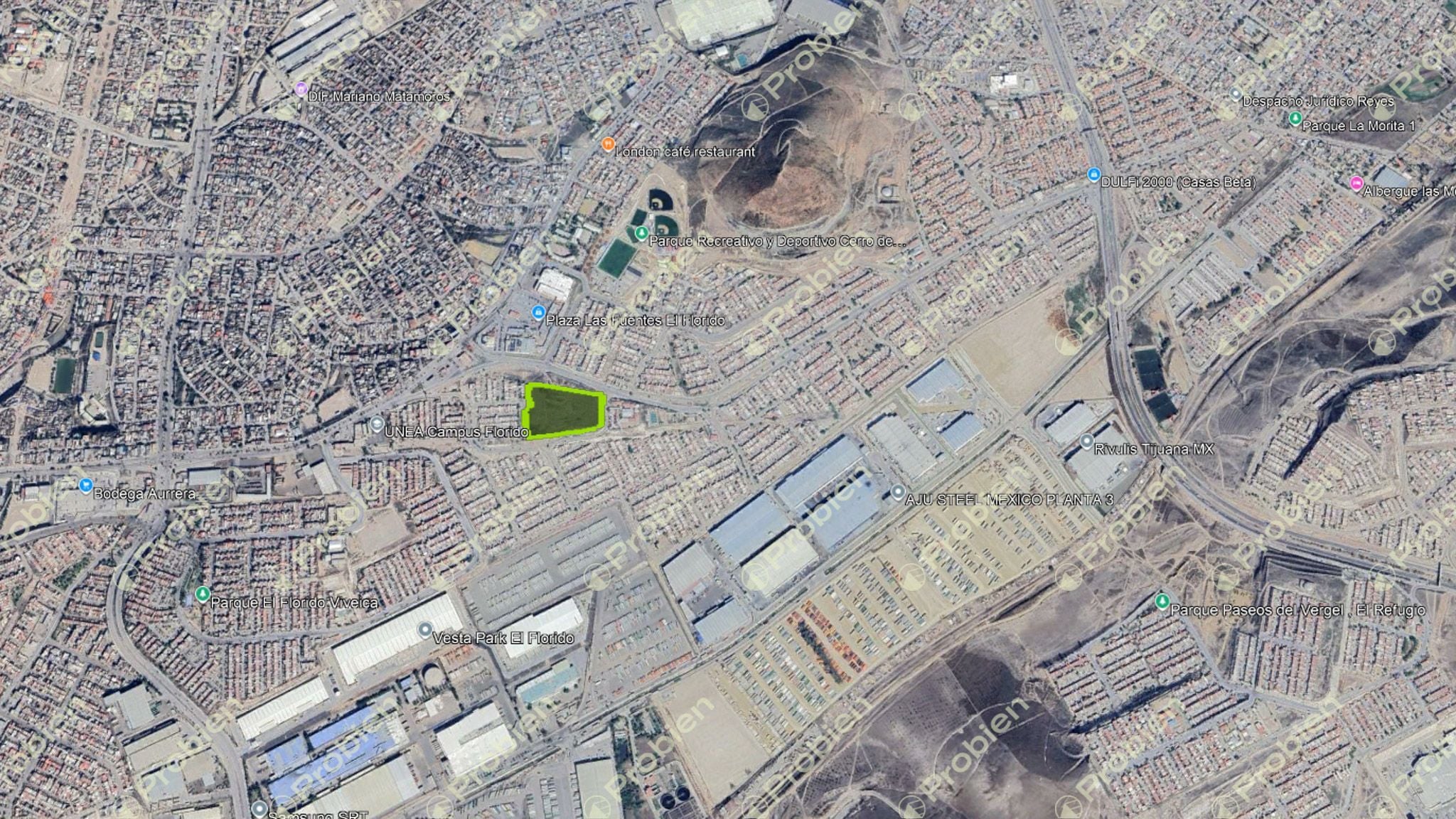 Terreno en Venta / Aportación en El Florido - 2.5 Hectáreas para Uso Industrial o Desarrollo Residencial - Foto 1 de 3