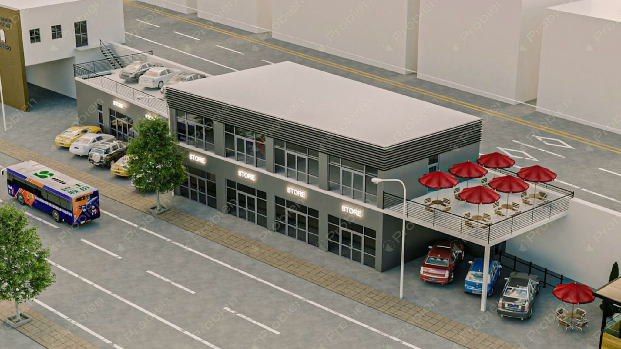 Terreno en venta y renta con doble frente comercial en Blvd Fundadores y Av. de la Televisión de 766 m² - Foto 6 de 6